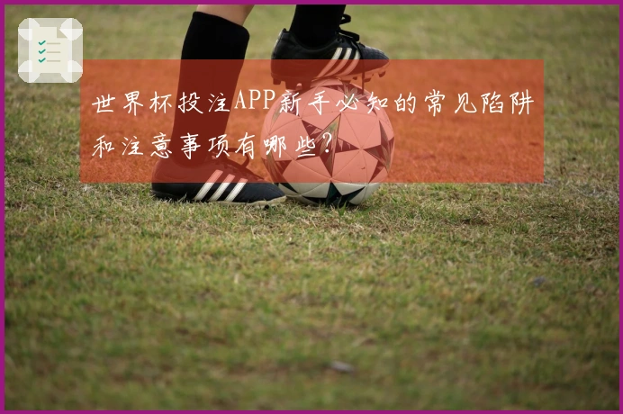 世界杯投注APP新手必知的常见陷阱和注意事项有哪些？